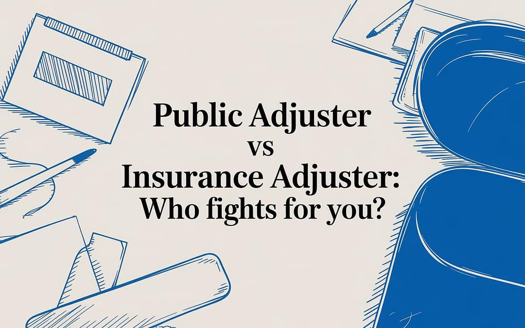 Public Adjuster vs Insurance Adjuster: Who fights for you?